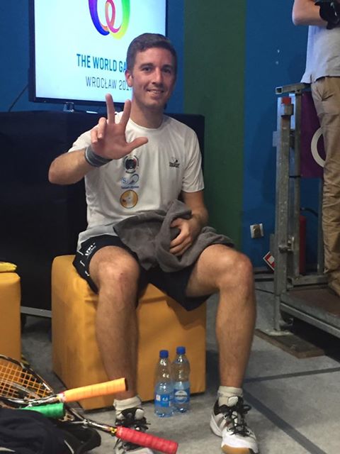 Médaille de bronze pour Mathieu Castagnet aux World Games de Squash en Pologne 2017